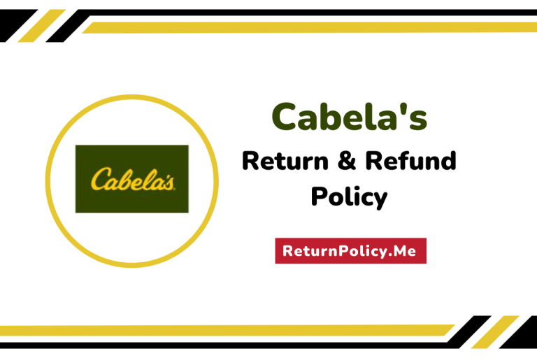 cabela's return and refund policy