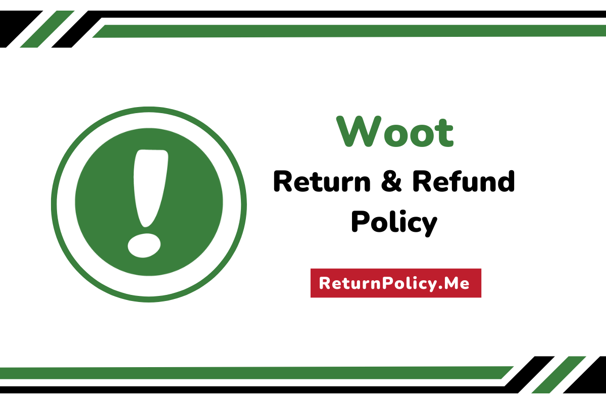 woot return and refund policy