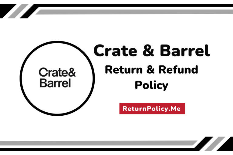 crate and barrel return and refund policy