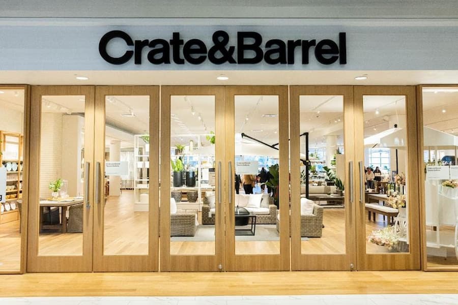  crate and barrel return online order to store