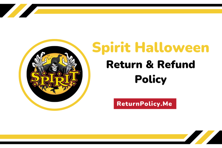 spirit halloween return and refund policy